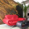 Decorative plaster feature wall showroom